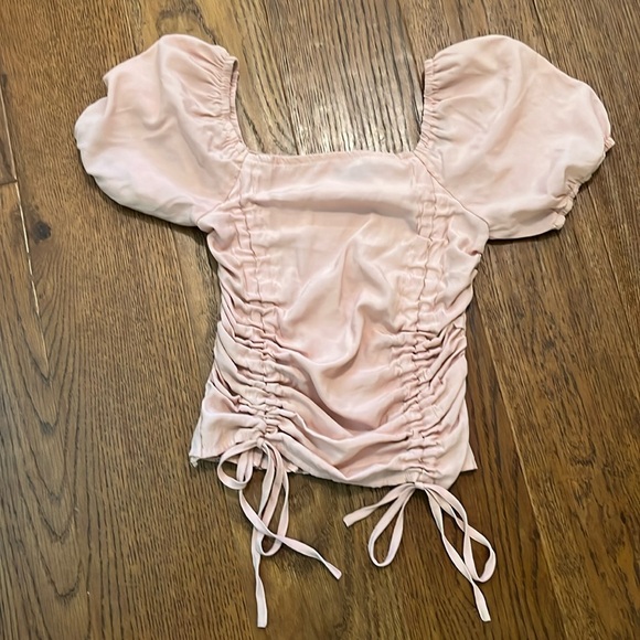 SHEIN Pink Ruched Blouse - Picture 1 of 5